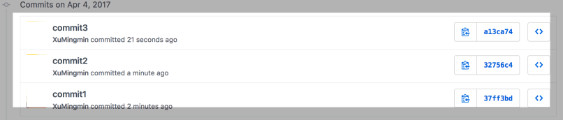 three original commits